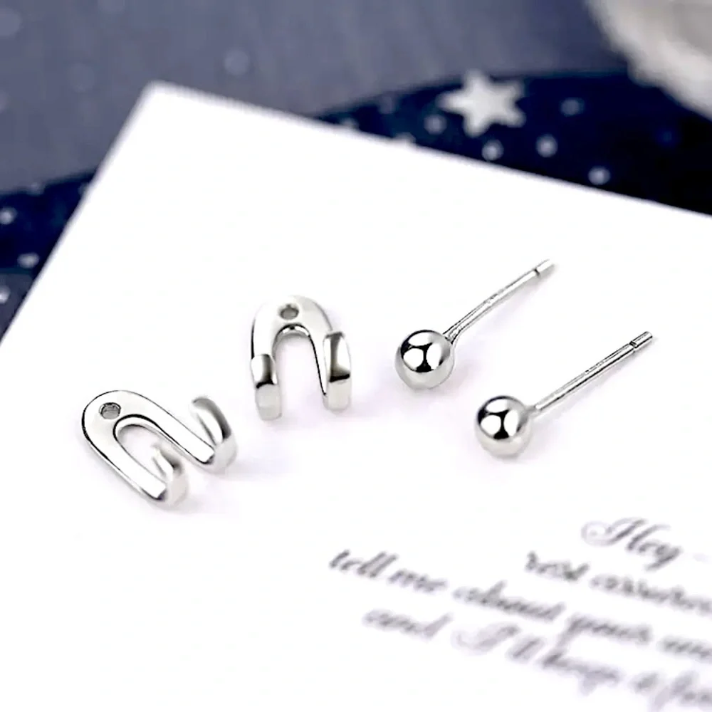 ⚜️𝟯𝟬%𝗢𝗙𝗙 𝗯𝘂𝗻𝗱𝗹𝗲𝘀 𝟯+⚜️ NEW 925 Silver Ball Jacket Earrings - Picture 4 of 7